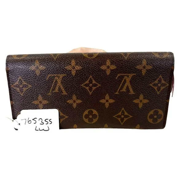 Authentic Louis Vuitton Wallet Long Emily Bifold Purse Monogram LV Vintage - Picture 2 of 14